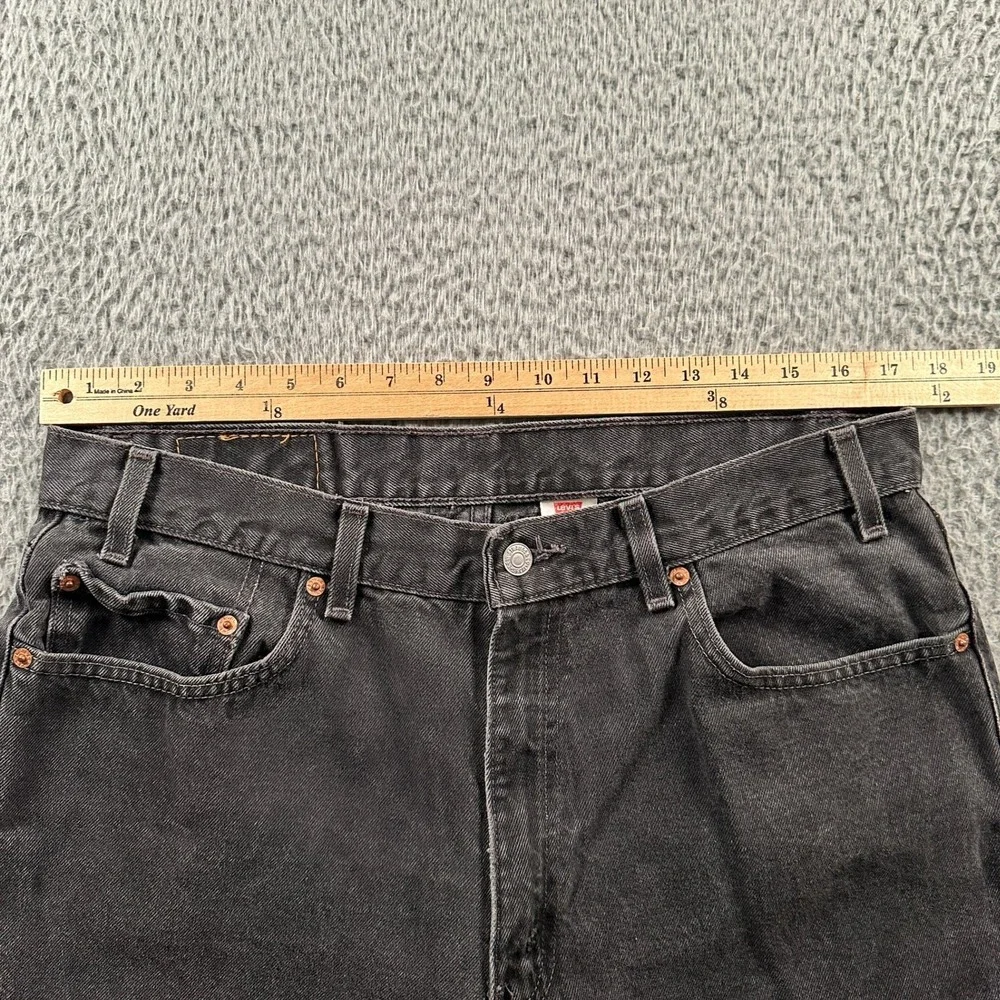 Levis Jeans Mens 36x30(35x30 Fits) 550 Relaxed Fit Black Straight Leg Vtg‎ 1999